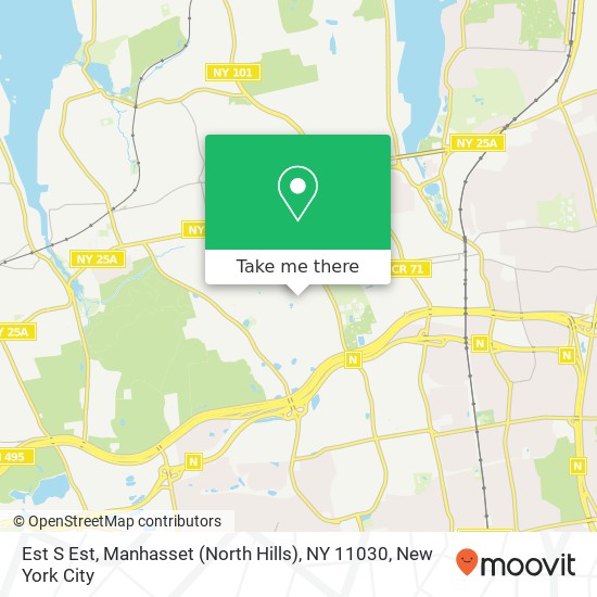 Mapa de Est S Est, Manhasset (North Hills), NY 11030