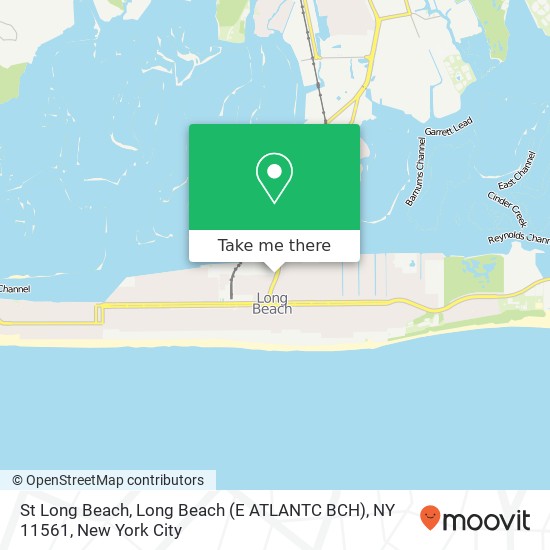 Mapa de St Long Beach, Long Beach (E ATLANTC BCH), NY 11561
