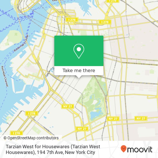 Tarzian West for Housewares (Tarzian West Housewares), 194 7th Ave map