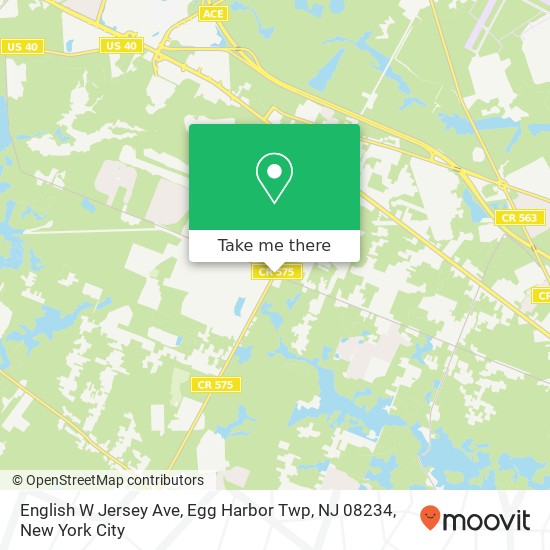 English W Jersey Ave, Egg Harbor Twp, NJ 08234 map