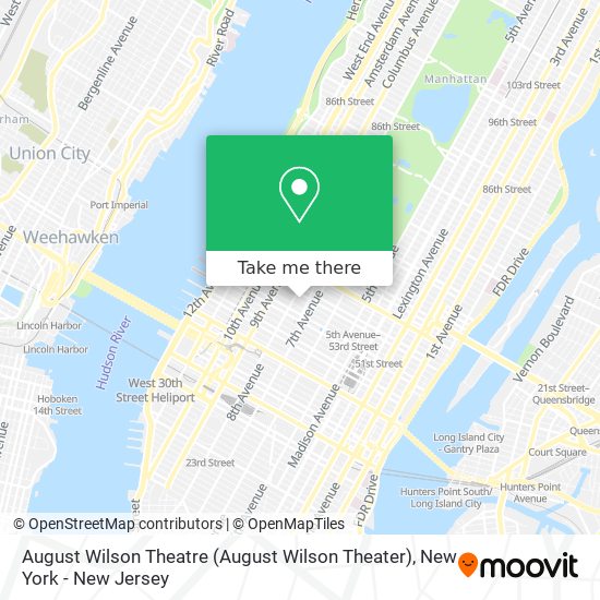 Mapa de August Wilson Theatre (August Wilson Theater)