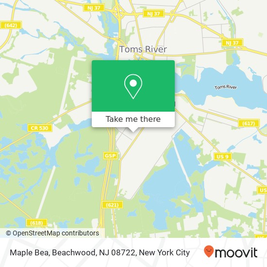 Maple Bea, Beachwood, NJ 08722 map