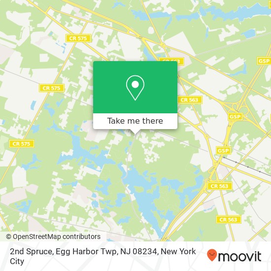 2nd Spruce, Egg Harbor Twp, NJ 08234 map