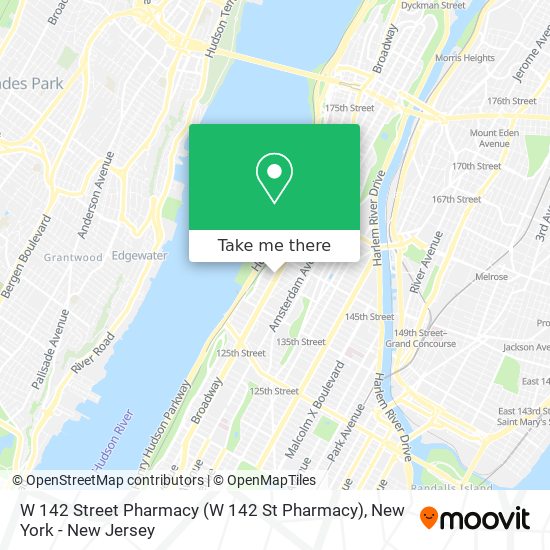W 142 Street Pharmacy map