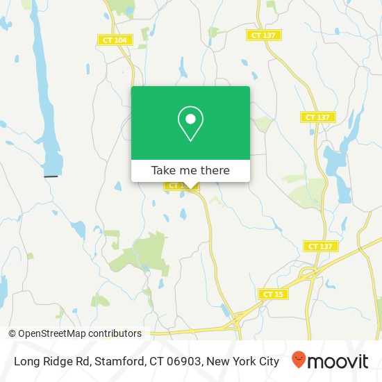 Mapa de Long Ridge Rd, Stamford, CT 06903
