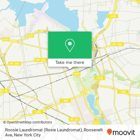 Roosie Laundromat (Rosie Laundromat), Roosevelt Ave map