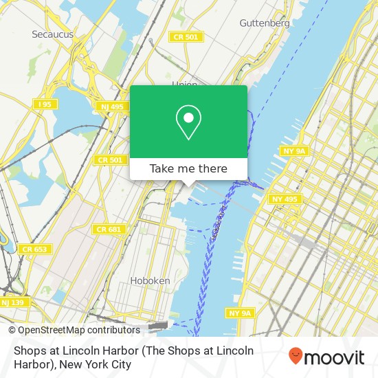 Shops at Lincoln Harbor map
