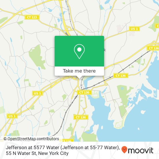 Jefferson at 5577 Water (Jefferson at 55-77 Water), 55 N Water St map