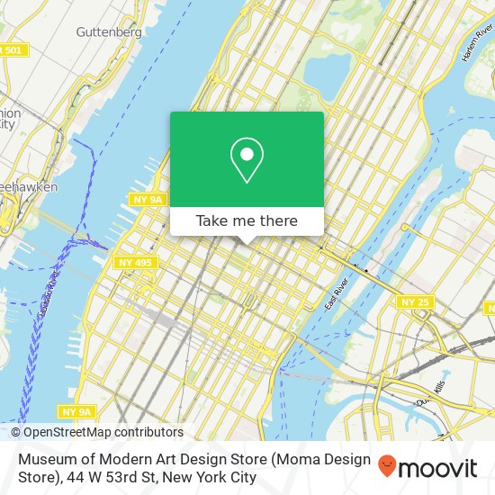 Mapa de Museum of Modern Art Design Store (Moma Design Store), 44 W 53rd St