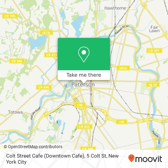 Mapa de Colt Street Cafe (Downtown Cafe), 5 Colt St