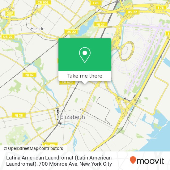 Mapa de Latina American Laundromat (Latin American Laundromat), 700 Monroe Ave
