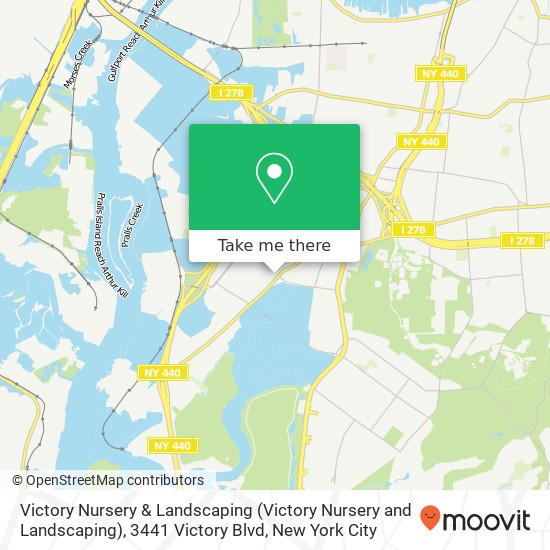 Mapa de Victory Nursery & Landscaping (Victory Nursery and Landscaping), 3441 Victory Blvd