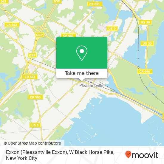 Exxon (Pleasantville Exxon), W Black Horse Pike map