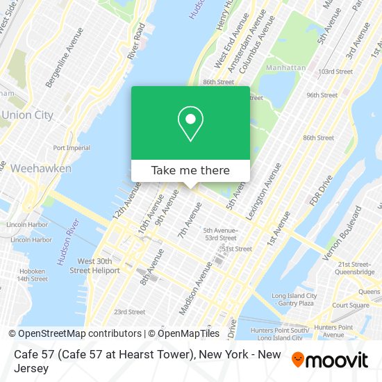 Mapa de Cafe 57 (Cafe 57 at Hearst Tower)