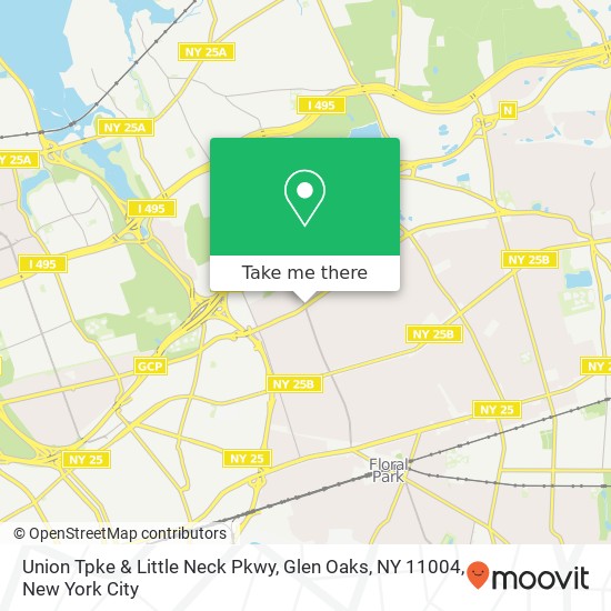 Union Tpke & Little Neck Pkwy, Glen Oaks, NY 11004 map