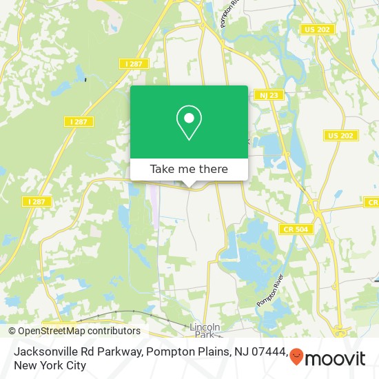 Mapa de Jacksonville Rd Parkway, Pompton Plains, NJ 07444