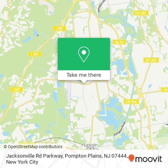 Jacksonville Rd Parkway, Pompton Plains, NJ 07444 map