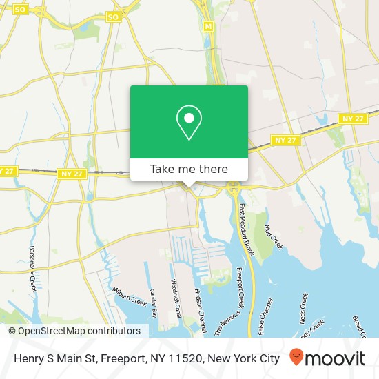 Henry S Main St, Freeport, NY 11520 map