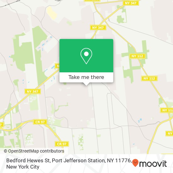 Mapa de Bedford Hewes St, Port Jefferson Station, NY 11776