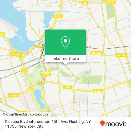 Mapa de Kissena Blvd intersection 45th Ave, Flushing, NY 11355
