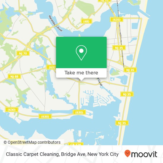 Classic Carpet Cleaning, Bridge Ave map