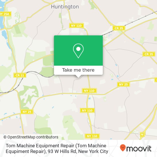 Tom Machine Equipment Repair (Tom Machine Equpiment Repair), 93 W Hills Rd map