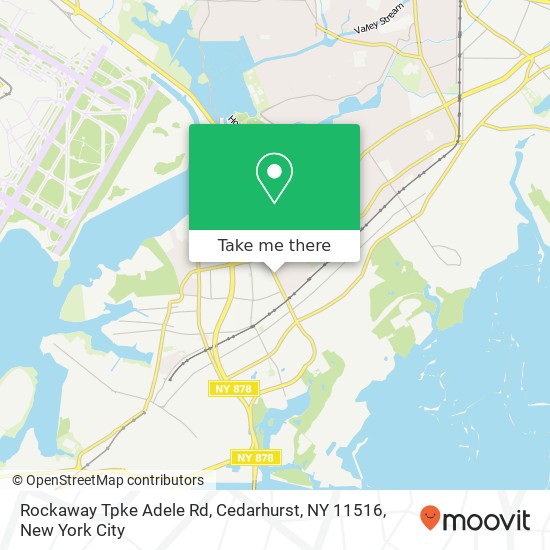 Rockaway Tpke Adele Rd, Cedarhurst, NY 11516 map