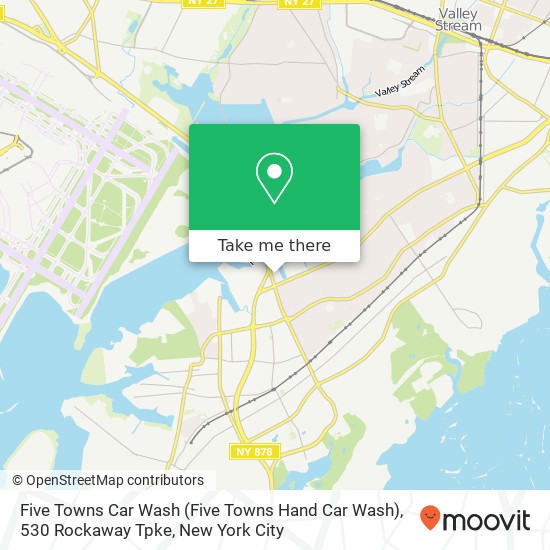 Five Towns Car Wash (Five Towns Hand Car Wash), 530 Rockaway Tpke map