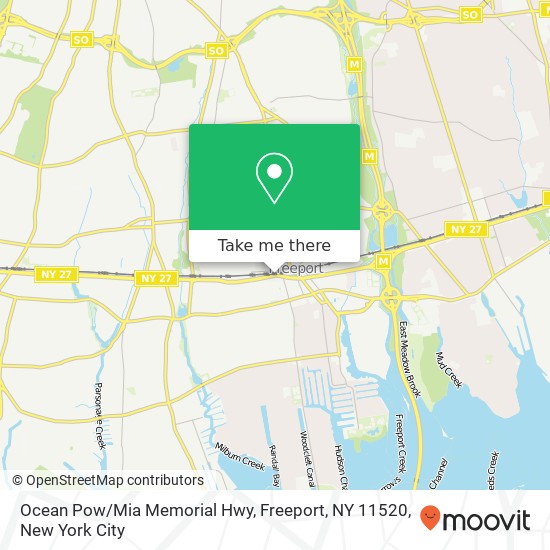 Mapa de Ocean Pow / Mia Memorial Hwy, Freeport, NY 11520