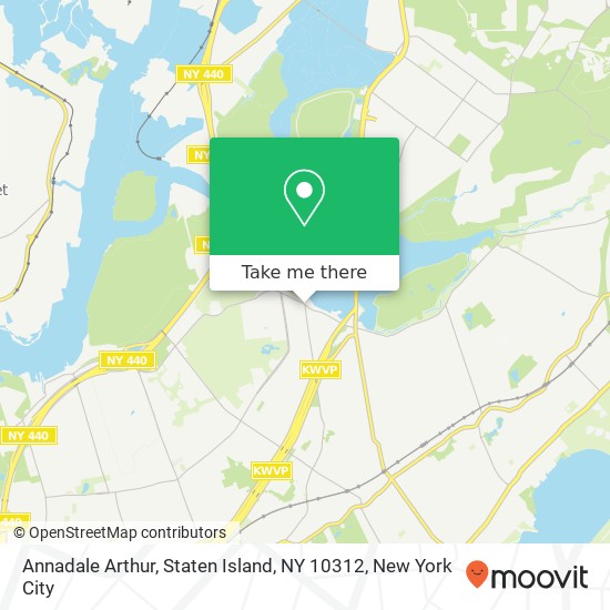 Mapa de Annadale Arthur, Staten Island, NY 10312