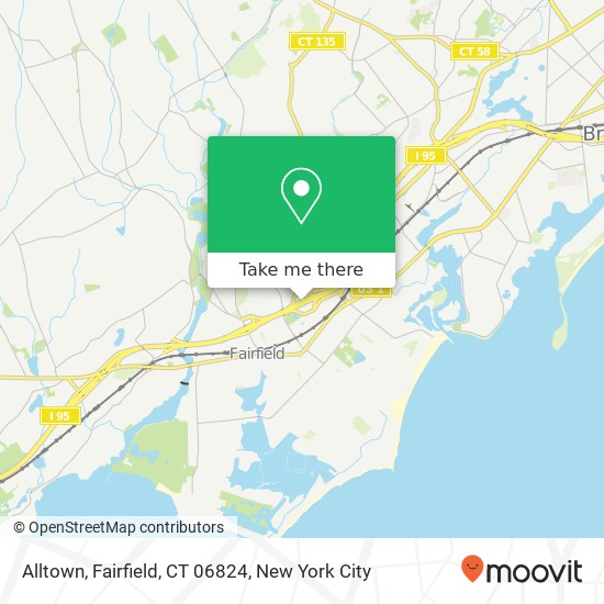 Mapa de Alltown, Fairfield, CT 06824