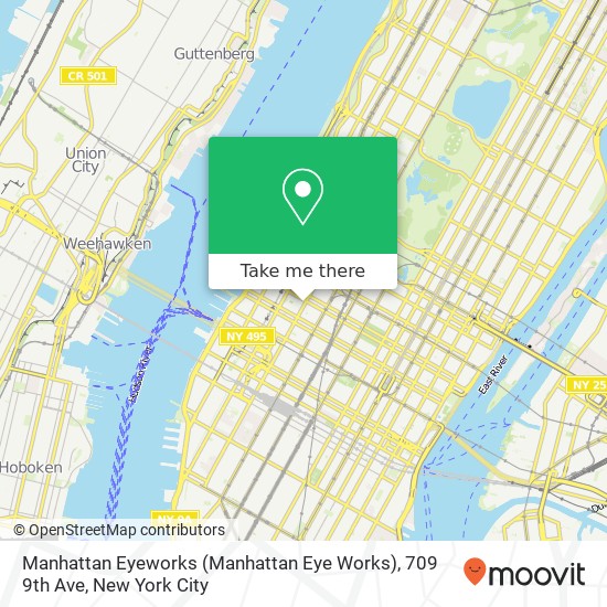 Mapa de Manhattan Eyeworks (Manhattan Eye Works), 709 9th Ave