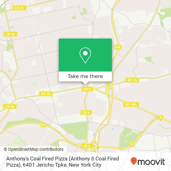Anthony's Coal Fired Pizza (Anthony S Coal Fired Pizza), 6401 Jericho Tpke map
