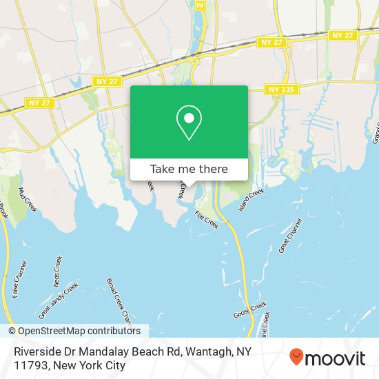 Riverside Dr Mandalay Beach Rd, Wantagh, NY 11793 map