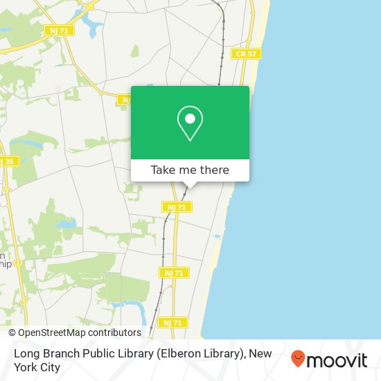 Long Branch Public Library (Elberon Library) map