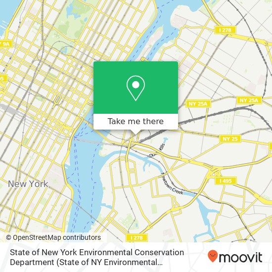 State of New York Environmental Conservation Department map