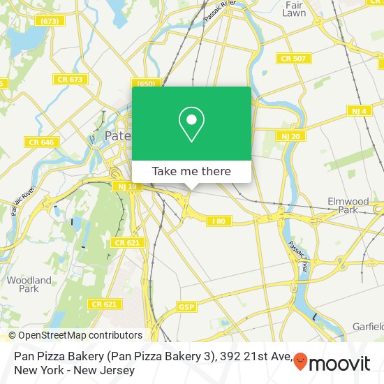 Mapa de Pan Pizza Bakery (Pan Pizza Bakery 3), 392 21st Ave