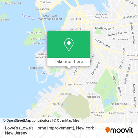 Mapa de Lowe's (Lowe's Home Improvement)