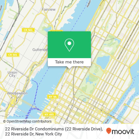 22 Riverside Dr Condominiums (22 Riverside Drive), 22 Riverside Dr map