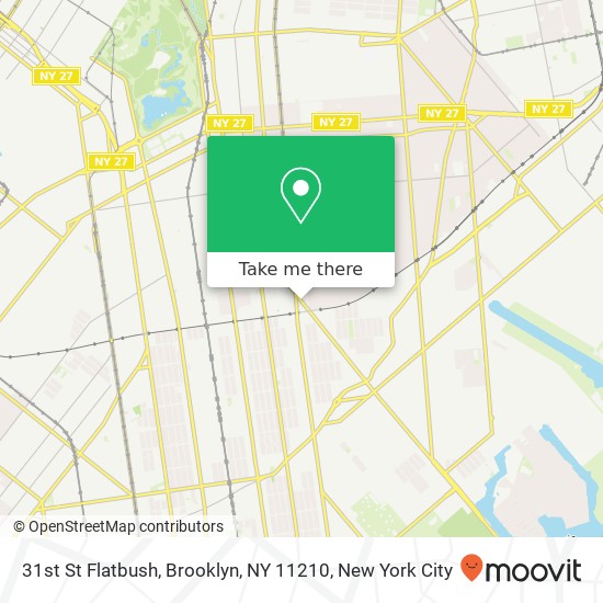 31st St Flatbush, Brooklyn, NY 11210 map