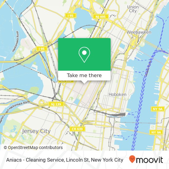 Aniacs - Cleaning Service, Lincoln St map