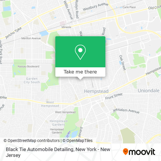 Black Tie Automobile Detailing map
