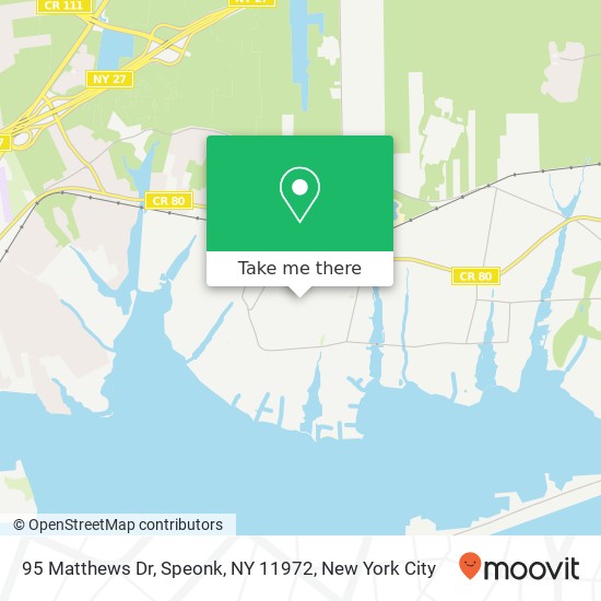 95 Matthews Dr, Speonk, NY 11972 map