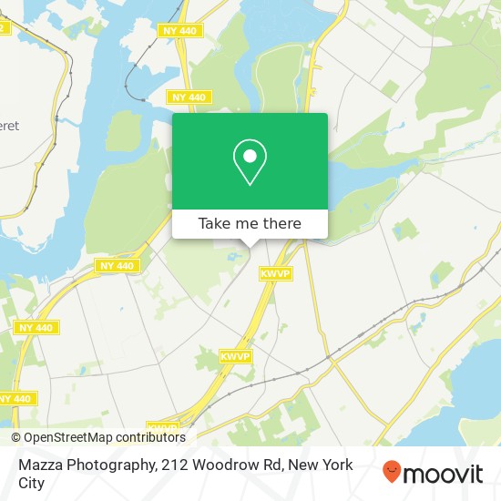 Mapa de Mazza Photography, 212 Woodrow Rd