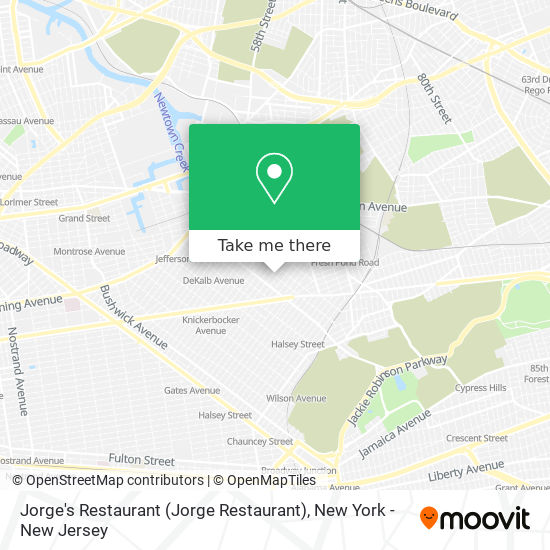 Mapa de Jorge's Restaurant (Jorge Restaurant)