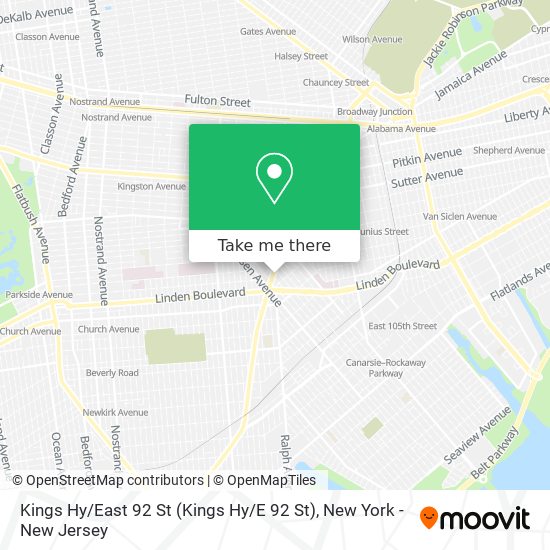 Mapa de Kings Hy / East 92 St