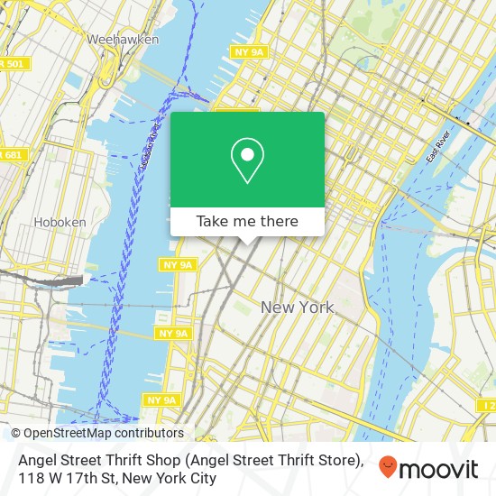 Angel Street Thrift Shop (Angel Street Thrift Store), 118 W 17th St map