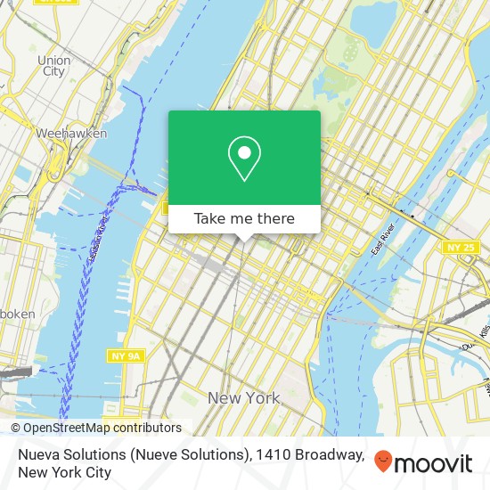 Nueva Solutions (Nueve Solutions), 1410 Broadway map