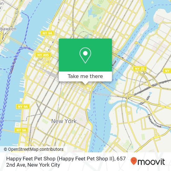 Happy Feet Pet Shop (Happy Feet Pet Shop II), 657 2nd Ave map