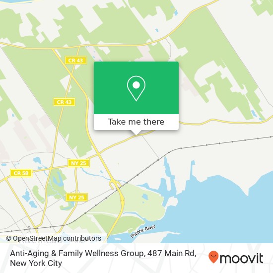 Mapa de Anti-Aging & Family Wellness Group, 487 Main Rd